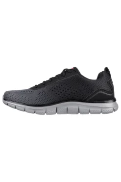 Uomo SKECHERS Scarpe sportive nere leggere con Memory Foam Track Ripkent