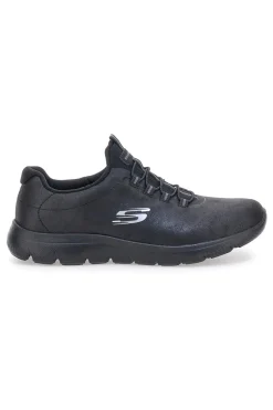 SKECHERS Scarpe sportive nere slip-on leggere Summits Itz Bazik Sale