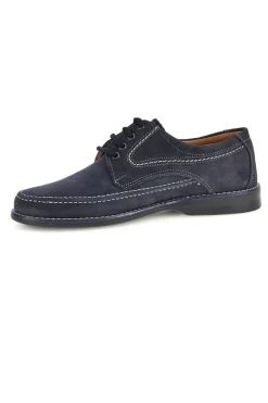 Uomo JERPOINT Scarpe stringate blu in vera pelle 1