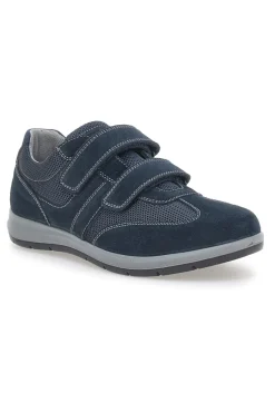 Uomo IMAC Scarpe Stringate Blu in Vera Pelle Made In Italy 751571760109