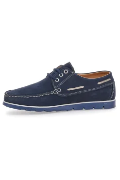 Uomo CLAREMORRIS Scarpe Stringate Blu In Vera Pelle 9