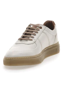 Uomo PITTARELLO ACTIVE Scarpe Stringate in Vera Pelle Panna 21