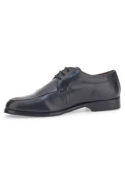 Uomo MAX DILLAN Scarpe Stringate in Vera Pelle Nera 569