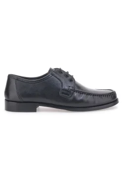 Uomo MAX DILLAN Scarpe Stringate in Vera Pelle Nera 562