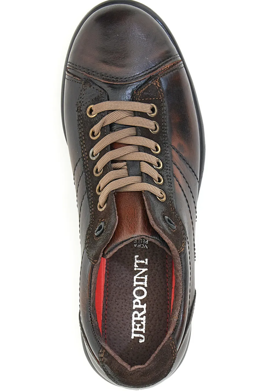 Uomo JERPOINT Scarpe Stringate 1911 Marrone