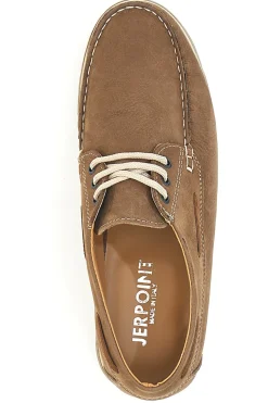 Uomo JERPOINT Scarpe Stringate Marroni In Vera Pelle Made in Italy 09