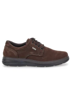 Uomo IMAC Scarpe Stringate Marroni In Vera Pelle Scamosciata 6518