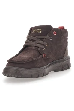 Uomo MARINA MILITARE Scarpe Stringate Marroni 1719
