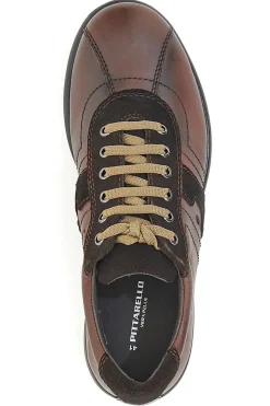 Uomo PITTARELLO Scarpe Stringate Marroni Vera Pelle 4736