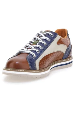 Uomo PITTARELLO ECO Scarpe Stringate multicolore con inserti stampa intreccio 26122858
