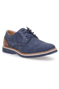 Uomo LONGFORD Scarpe stringate navy dettagli a contrasto 5Y03710