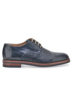 Uomo MAX DILLAN Scarpe Stringate Nere in Pelle 600