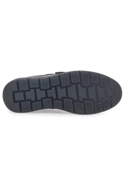 Uomo MAX DILLAN Scarpe Stringate Nere in Pelle Con Strappo