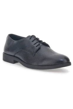 Uomo MAX DILLAN Scarpe Stringate Nere In Vera Pelle 202