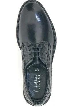 Uomo PITTARELLO CLASS Scarpe Stringate Nere In Vera Pelle 615