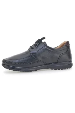 Uomo LONGFORD Scarpe Stringate Nere In Vera Pelle da Uomo 2023