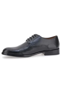 Uomo CLAREMORRIS Scarpe Stringate Nere In Vera Pelle 565