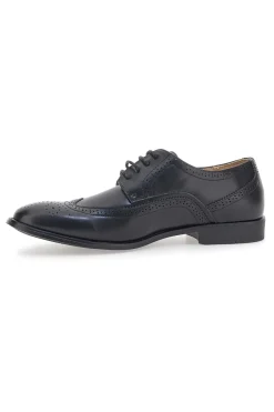 Uomo LONGFORD Scarpe Stringate Nere 22612