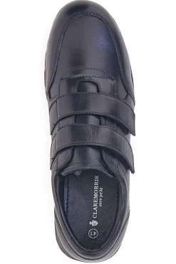 Uomo CLAREMORRIS Scarpe Stringate nere sportive con chiusura a strappo 8ADAM