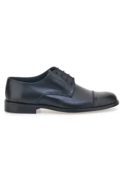 Uomo PITTARELLO Scarpe Stringate Nere Vera Pelle 7715