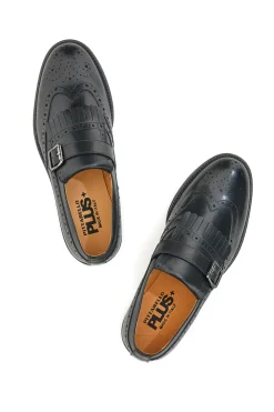 Uomo PITTARELLO PLUS Scarpe Stringate No Lace 025 Nere