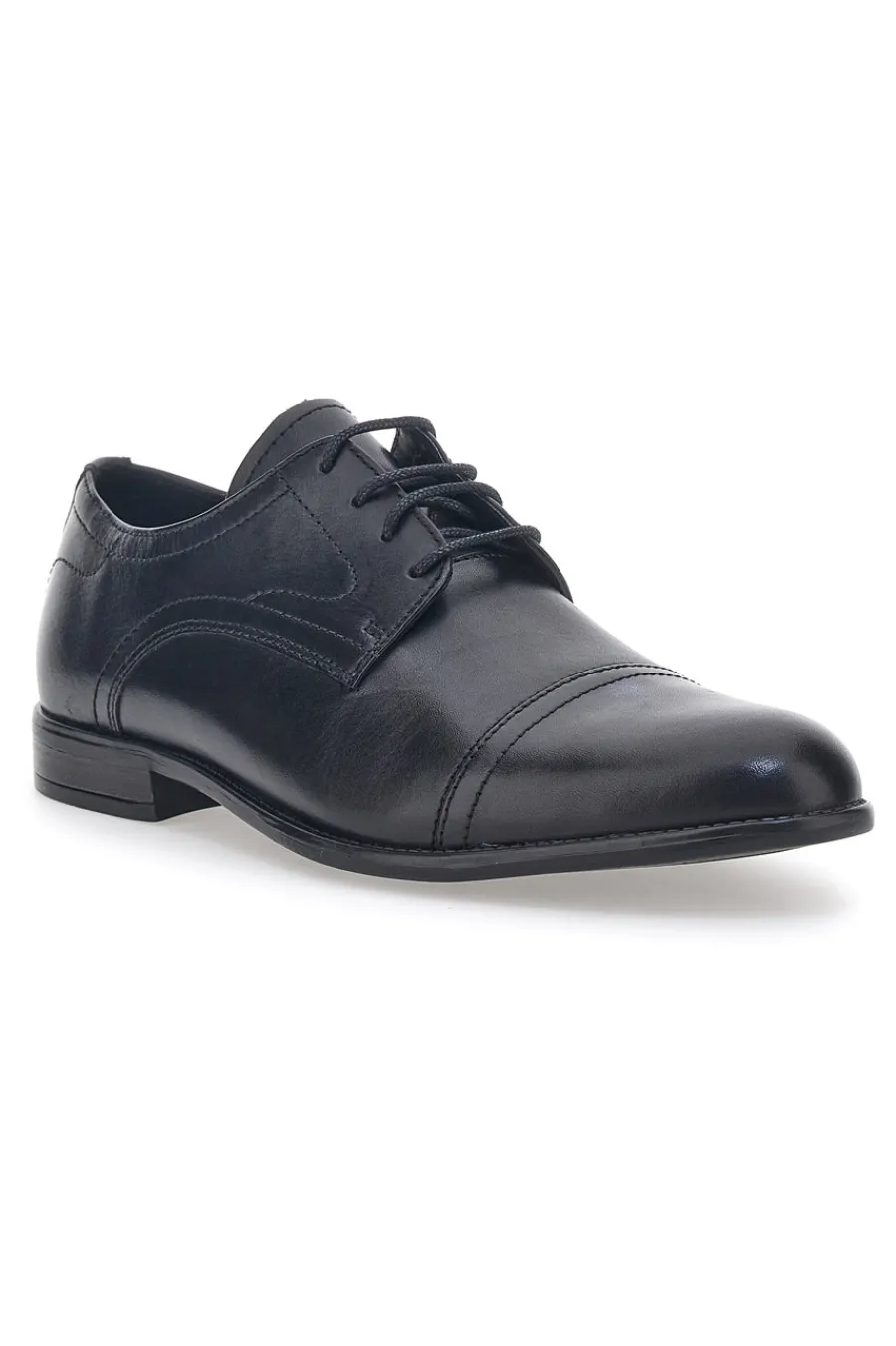 Uomo CLAREMORRIS Scarpe Stringate Vera Pelle Nere 2203