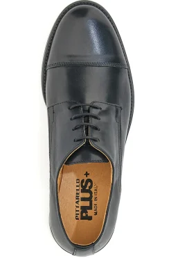 Uomo PITTARELLO PLUS Scarpe Stringate Vera Pelle Nera 613