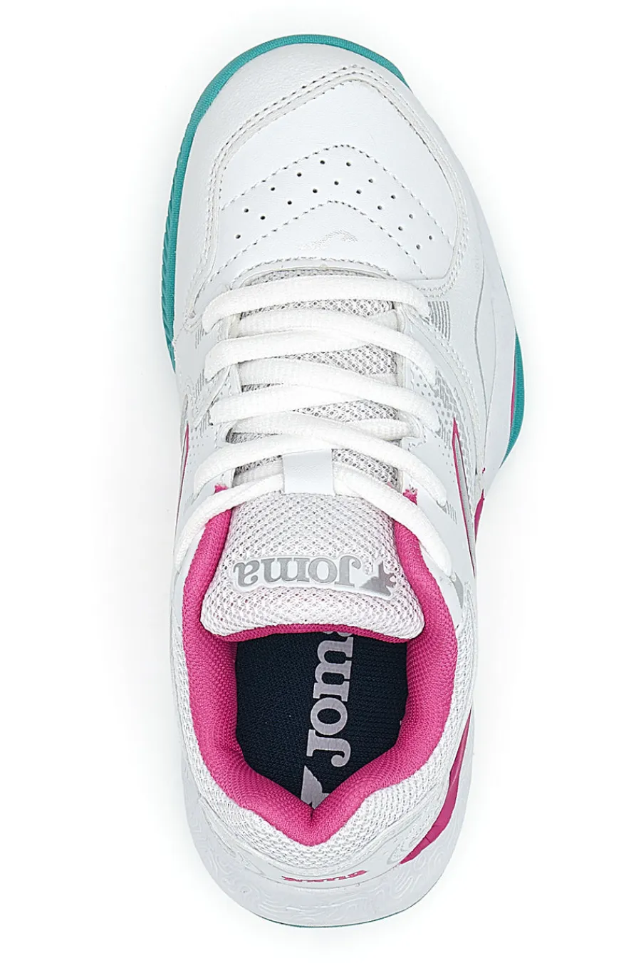 JOMA Scarpe tennis padel bianche con dettagli rosa Master 1000 JR 25