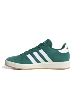 Uomo ADIDAS Scarpe verde bosco in pelle con strisce bianche Grand Court Base 00s
