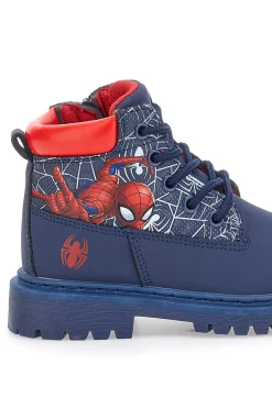 SPIDERMAN Scarponcini blu con stampa e zip laterale R1310564S10