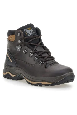 TRACK DOWN Scarponcini da trekking marroni con suola Vibram 11205P150G