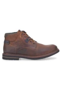 Uomo OUT PUT Scarponcini Vera Pelle Marrone 72052
