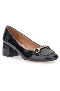 MON DIEU e Ballerinas in Lackoptik mit vorderer Klammer und niedrigem Absatz 91Q13 SCHWARZ Sale