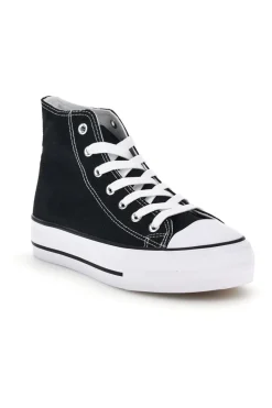 2T2L Schwarze Canvas Schnürschuhe 8012 NERO Best