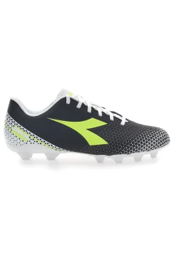Uomo DIADORA Schwarze Fußballschuhe für festen Untergrund mit gelbem Pichichi 6 Mg14-Logo