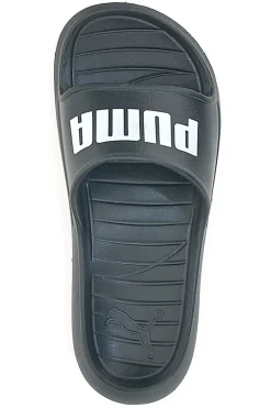 PUMA Schwarze Gummipantoffeln mit Maxi-Logo von Divecat V2 Lite SCHWARZ, WEISS Hot
