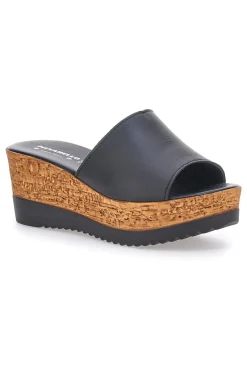 PITTARELLO e Hausschuhe mit Lederband Made in Italy 233170428 SCHWARZ Outlet