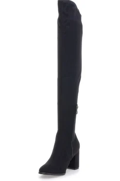 LE HAVRE PARIS e kniehohe Stiefel 1243 SCHWARZ