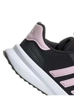 Donna ADIDAS Schwarze Laufschuhe mit rosa Streifen aus atmungsaktivem Mesh X_PLRPATH