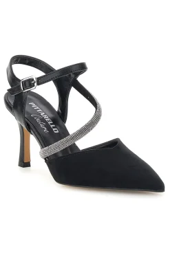 PITTARELLO COUTURE Schwarze Pumps mit Riemchen 65302 NERO Clearance