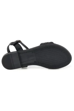 MON DIEU Schwarze Sandalen mit Zierkette PRE54 NERO Outlet