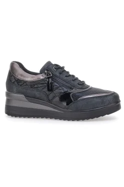 MIO TEMPO e Schnürschuhe mit Plateau 7272 SCHWARZ Sale