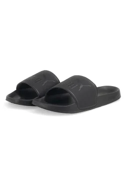 PUMA e Slipper mit gepolstertem Band und Leadcat 2 Logo SCHWARZ Outlet