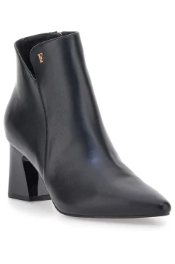 FERRE' e Stiefeletten mit spitzer Spitze und Blockabsatz Ferré F5C6 SCHWARZ Clearance