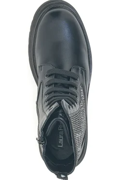 LAURA BIAGIOTTI e Stiefeletten von (Modell L97109502) mit Strasssteinen an den Seiten. SCHWARZ Clearance