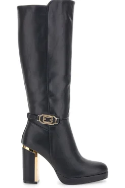 THE FIRST e Stiefel mit dekorativem Riemen RQ23WT6 SCHWARZ Best