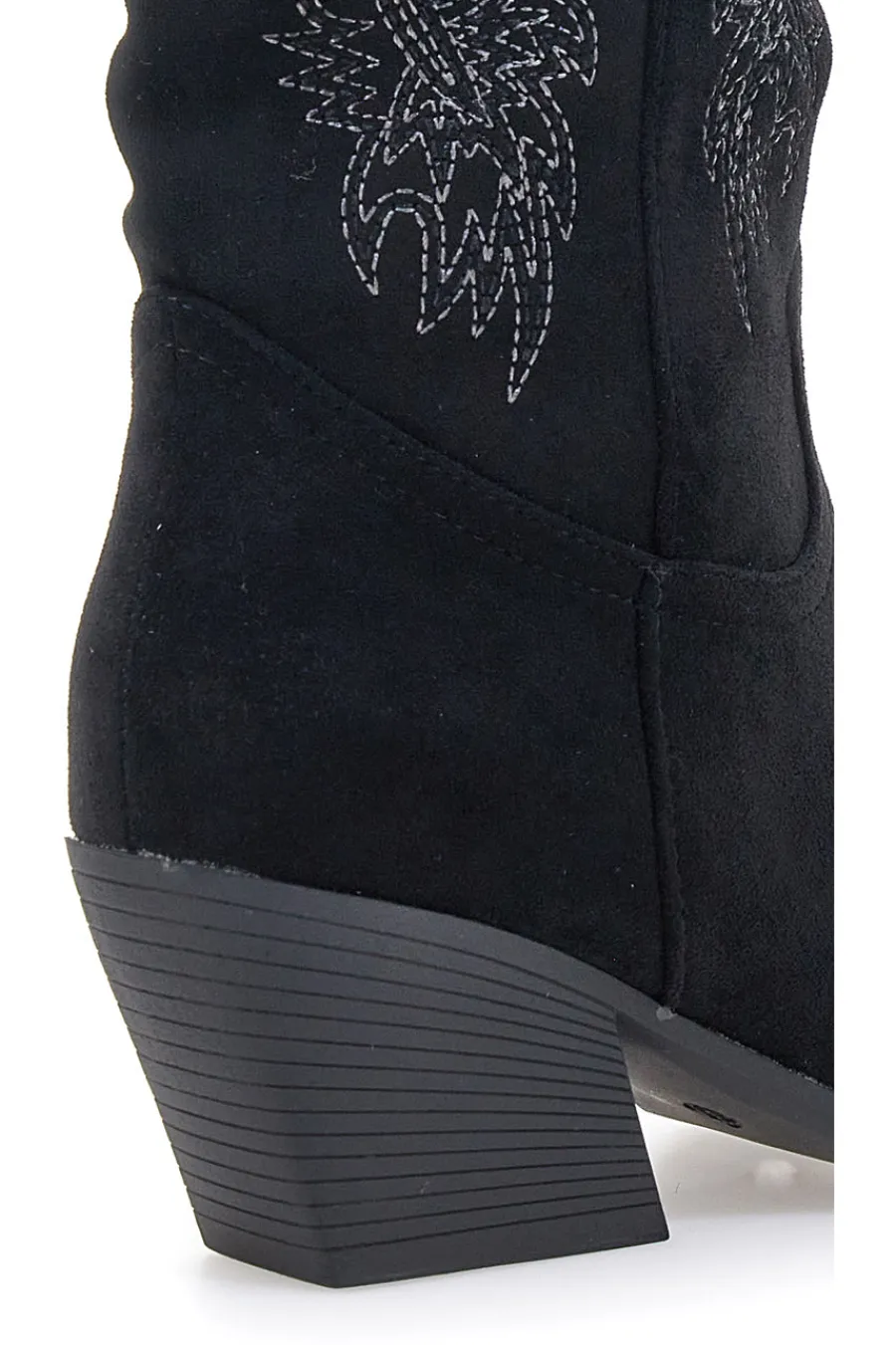 CAFÈ COST Schwarze Stiefel mit Stickerei und Absatz Cafè Kosten RQ2616 NERO Online