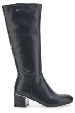 SWISH e 21-Stiefel mit Absatz SCHWARZ Discount