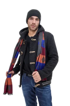 RONCATO Sciarpa Arancione/Grigia 46.001.16