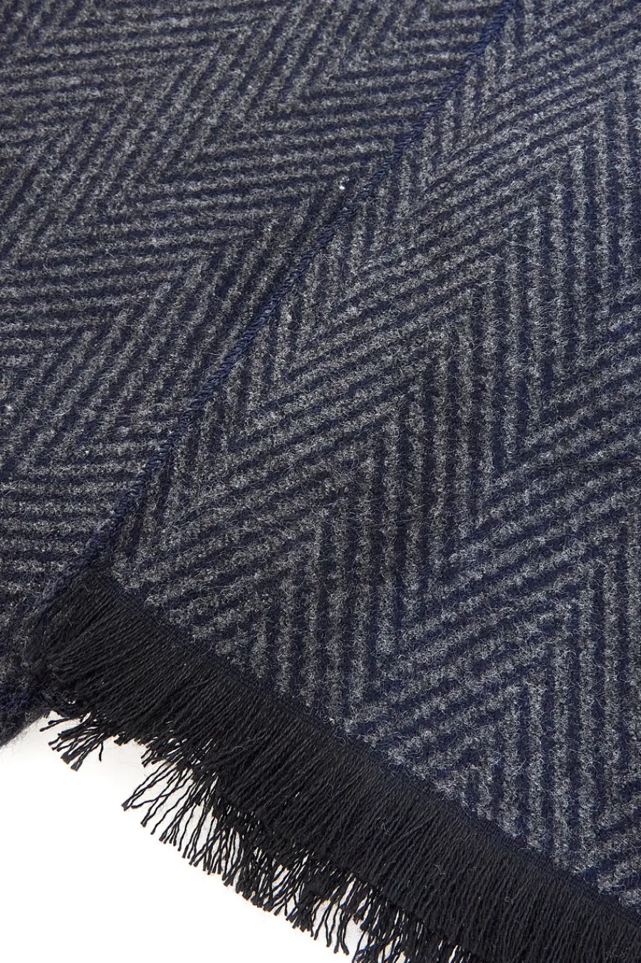 RONCATO Sciarpa blu fantasia spigata calda 46,003,02